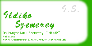 ildiko szemerey business card